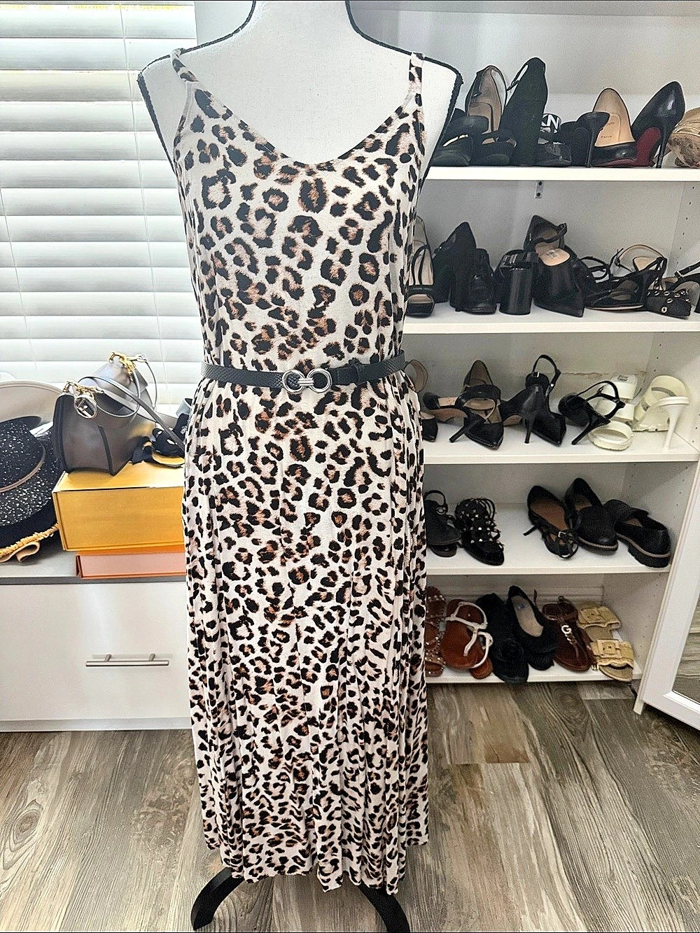 Express Leopard Print Maxi Dress Size XS